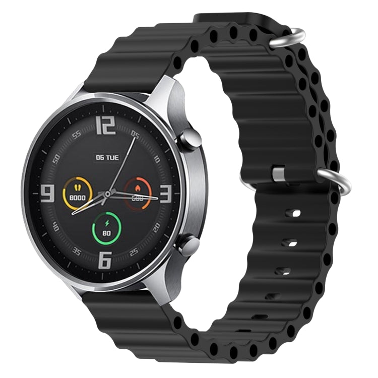 22mm Ocean Style Silicone Solid Color Watch Band, For Xiaomi MI Watch Color