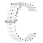 22mm 海洋風矽膠純色錶帶，適用於 Samsung Galaxy Watch3 45mm，適用於 Samsung Galaxy Watch 46mm，適用於 Samsung Gear S3 Classic，適用於 Samsung Gear S3 Frontier