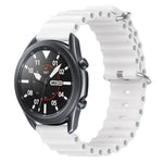 22mm 海洋風矽膠純色錶帶，適用於 Samsung Galaxy Watch3 45mm，適用於 Samsung Galaxy Watch 46mm，適用於 Samsung Gear S3 Classic，適用於 Samsung Gear S3 Frontier