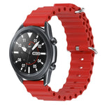 22mm 海洋風矽膠純色錶帶，適用於 Samsung Galaxy Watch3 45mm，適用於 Samsung Galaxy Watch 46mm，適用於 Samsung Gear S3 Classic，適用於 Samsung Gear S3 Frontier