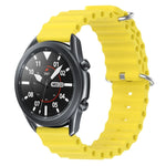 22mm 海洋風矽膠純色錶帶，適用於 Samsung Galaxy Watch3 45mm，適用於 Samsung Galaxy Watch 46mm，適用於 Samsung Gear S3 Classic，適用於 Samsung Gear S3 Frontier