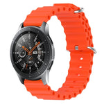 22mm 海洋風矽膠純色錶帶，適用於 Samsung Galaxy Watch3 45mm，適用於 Samsung Galaxy Watch 46mm，適用於 Samsung Gear S3 Classic，適用於 Samsung Gear S3 Frontier