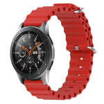 22mm 海洋風矽膠純色錶帶，適用於 Samsung Galaxy Watch3 45mm，適用於 Samsung Galaxy Watch 46mm，適用於 Samsung Gear S3 Classic，適用於 Samsung Gear S3 Frontier