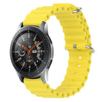 22mm 海洋風矽膠純色錶帶，適用於 Samsung Galaxy Watch3 45mm，適用於 Samsung Galaxy Watch 46mm，適用於 Samsung Gear S3 Classic，適用於 Samsung Gear S3 Frontier