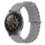 22mm 海洋風矽膠純色錶帶，適用於 Samsung Galaxy Watch3 45mm，適用於 Samsung Galaxy Watch 46mm，適用於 Samsung Gear S3 Classic，適用於 Samsung Gear S3 Frontier
