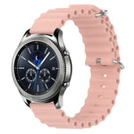 22mm 海洋風矽膠純色錶帶，適用於 Samsung Galaxy Watch3 45mm，適用於 Samsung Galaxy Watch 46mm，適用於 Samsung Gear S3 Classic，適用於 Samsung Gear S3 Frontier
