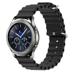 22mm 海洋風矽膠純色錶帶，適用於 Samsung Galaxy Watch3 45mm，適用於 Samsung Galaxy Watch 46mm，適用於 Samsung Gear S3 Classic，適用於 Samsung Gear S3 Frontier