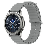 22mm 海洋風矽膠純色錶帶，適用於 Samsung Galaxy Watch3 45mm，適用於 Samsung Galaxy Watch 46mm，適用於 Samsung Gear S3 Classic，適用於 Samsung Gear S3 Frontier