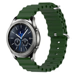 22mm 海洋風矽膠純色錶帶，適用於 Samsung Galaxy Watch3 45mm，適用於 Samsung Galaxy Watch 46mm，適用於 Samsung Gear S3 Classic，適用於 Samsung Gear S3 Frontier