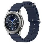 22mm 海洋風矽膠純色錶帶，適用於 Samsung Galaxy Watch3 45mm，適用於 Samsung Galaxy Watch 46mm，適用於 Samsung Gear S3 Classic，適用於 Samsung Gear S3 Frontier