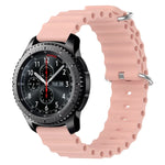 22mm 海洋風矽膠純色錶帶，適用於 Samsung Galaxy Watch3 45mm，適用於 Samsung Galaxy Watch 46mm，適用於 Samsung Gear S3 Classic，適用於 Samsung Gear S3 Frontier