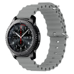 22mm 海洋風矽膠純色錶帶，適用於 Samsung Galaxy Watch3 45mm，適用於 Samsung Galaxy Watch 46mm，適用於 Samsung Gear S3 Classic，適用於 Samsung Gear S3 Frontier
