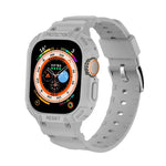 適用於 Apple Watch Ultra 3 / 2 / 1 49mm JUNSUNMAY 一體成型 TPU 保護殼可調節彈性錶帶
