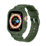 適用於 Apple Watch Ultra 3 / 2 / 1 49mm JUNSUNMAY 一體成型 TPU 保護殼可調節彈性錶帶