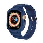 適用於 Apple Watch Ultra 3 / 2 / 1 49mm JUNSUNMAY 一體成型 TPU 保護殼可調節彈性錶帶