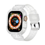 適用於 Apple Watch Ultra 3 / 2 / 1 49mm JUNSUNMAY 一體成型 TPU 保護殼可調節彈性錶帶