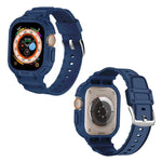 適用於 Apple Watch Ultra 3 / 2 / 1 49mm JUNSUNMAY 一體成型 TPU 保護殼可調節彈性錶帶