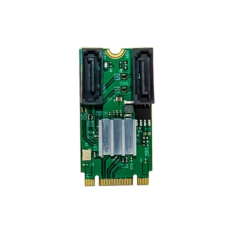 ST551 6Gbps PCIe B+M鍵轉2埠SATA 3.0卡，M.2轉雙SATA轉接器，ST551