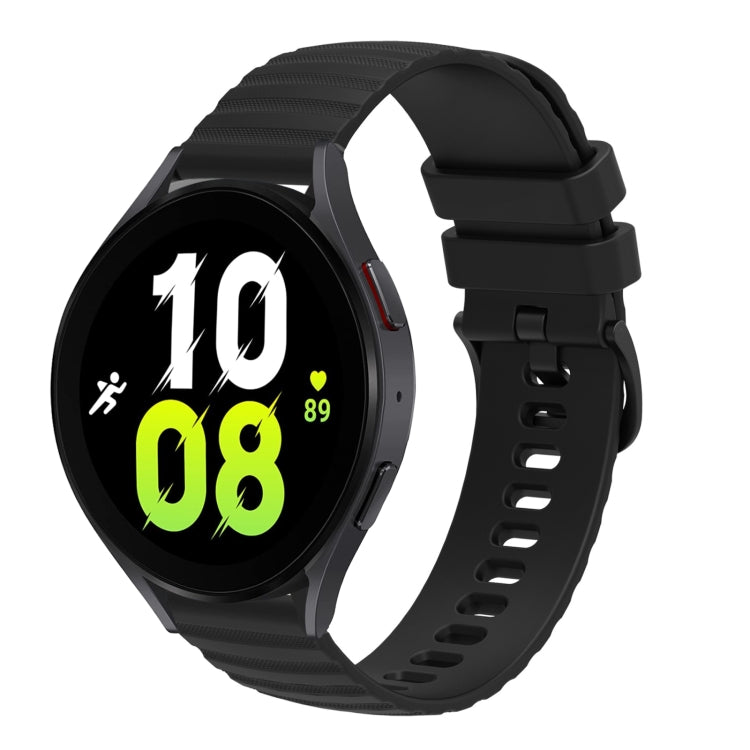 20mm 波浪點狀純色矽膠錶帶，適用於 Samsung Galaxy Watch5 / 5 Pro，適用於 Samsung Galaxy Watch4 40mm/44mm，適用於 Samsung Galaxy Watch3 41mm，適用於 Samsung Galaxy Watch Active 40mm