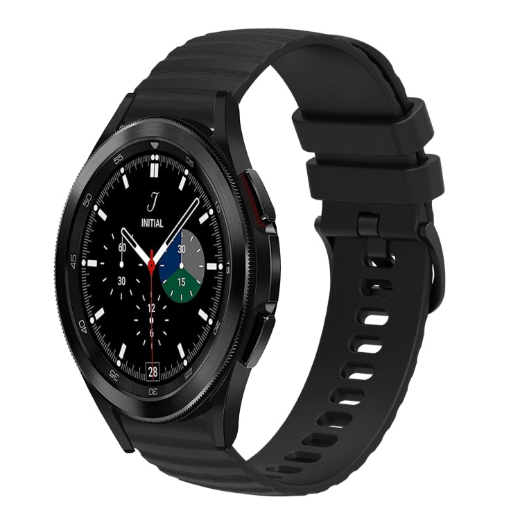 20mm 波浪點狀純色矽膠錶帶，適用於 Samsung Galaxy Watch4 Classic 42mm/46mm，適用於 Samsung Galaxy Gear Sport，適用於 Samsung Galaxy Watch Active2 40mm/44mm，適用於 Samsung Galaxy Watch 42mm