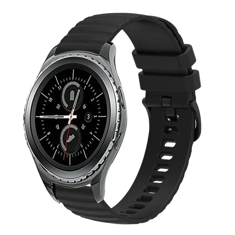 20mm 波浪點狀純色矽膠錶帶，適用於 Samsung Galaxy Gear S2 Classic