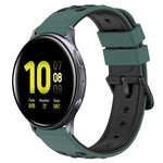 20mm 雙色多孔矽膠錶帶，適用於 Samsung Galaxy Watch Active2 44mm，適用於 Samsung Galaxy Watch 42mm