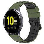 20mm 雙色多孔矽膠錶帶，適用於 Samsung Galaxy Watch Active2 44mm，適用於 Samsung Galaxy Watch 42mm