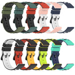 20mm 雙色多孔矽膠錶帶，適用於 Samsung Galaxy Watch Active2 44mm，適用於 Samsung Galaxy Watch 42mm