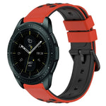 20mm 雙色多孔矽膠錶帶，適用於 Samsung Galaxy Watch Active2 44mm，適用於 Samsung Galaxy Watch 42mm