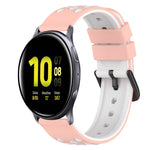 22mm 雙色矽膠錶帶，適用於 Samsung Galaxy Watch Active2 44mm，適用於 Samsung Galaxy Watch 42mm