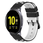 22mm 雙色矽膠錶帶，適用於 Samsung Galaxy Watch Active2 44mm，適用於 Samsung Galaxy Watch 42mm