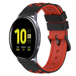22mm 雙色矽膠錶帶，適用於 Samsung Galaxy Watch Active2 44mm，適用於 Samsung Galaxy Watch 42mm
