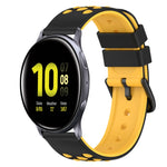 22mm 雙色矽膠錶帶，適用於 Samsung Galaxy Watch Active2 44mm，適用於 Samsung Galaxy Watch 42mm