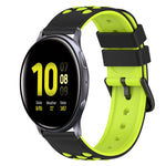 22mm 雙色矽膠錶帶，適用於 Samsung Galaxy Watch Active2 44mm，適用於 Samsung Galaxy Watch 42mm