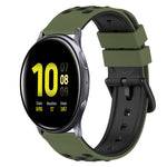 22mm 雙色矽膠錶帶，適用於 Samsung Galaxy Watch Active2 44mm，適用於 Samsung Galaxy Watch 42mm