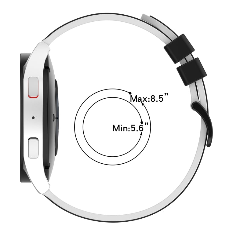 22mm 雙色矽膠錶帶，適用於 Samsung Galaxy Watch Active2 44mm，適用於 Samsung Galaxy Watch 42mm