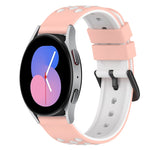 22mm 雙色矽膠錶帶，適用於 Samsung Galaxy Watch Active2 44mm，適用於 Samsung Galaxy Watch 42mm