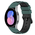 22mm 雙色矽膠錶帶，適用於 Samsung Galaxy Watch Active2 44mm，適用於 Samsung Galaxy Watch 42mm