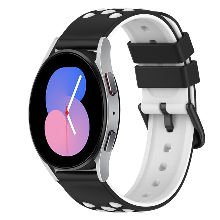 22mm 雙色矽膠錶帶，適用於 Samsung Galaxy Watch Active2 44mm，適用於 Samsung Galaxy Watch 42mm