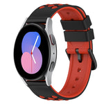 22mm 雙色矽膠錶帶，適用於 Samsung Galaxy Watch Active2 44mm，適用於 Samsung Galaxy Watch 42mm
