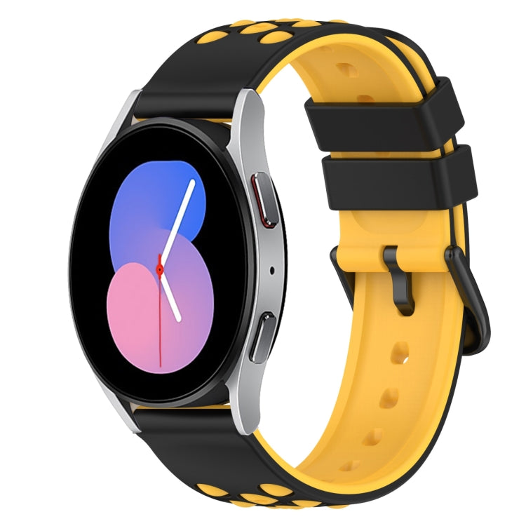 22mm 雙色矽膠錶帶，適用於 Samsung Galaxy Watch Active2 44mm，適用於 Samsung Galaxy Watch 42mm