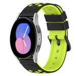 22mm 雙色矽膠錶帶，適用於 Samsung Galaxy Watch Active2 44mm，適用於 Samsung Galaxy Watch 42mm