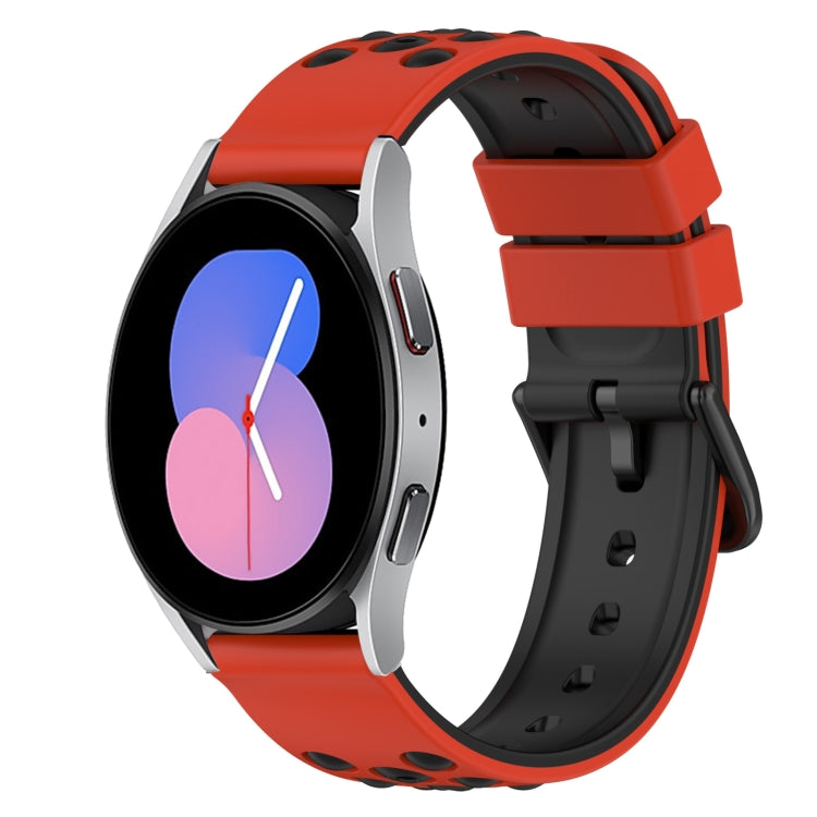 22mm 雙色矽膠錶帶，適用於 Samsung Galaxy Watch Active2 44mm，適用於 Samsung Galaxy Watch 42mm