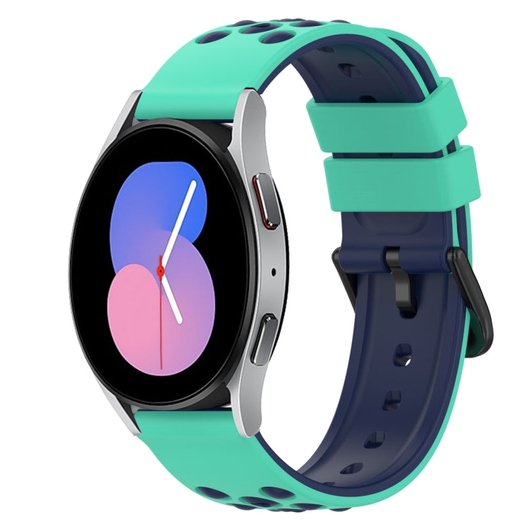 22mm 雙色矽膠錶帶，適用於 Samsung Galaxy Watch Active2 44mm，適用於 Samsung Galaxy Watch 42mm