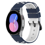 22mm 雙色矽膠錶帶，適用於 Samsung Galaxy Watch Active2 44mm，適用於 Samsung Galaxy Watch 42mm
