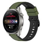 22mm Two-Color Silicone Watch Band, For Huawei Watch 3 Pro New