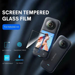 適用於Insta360 X3 STARTRC 2片透明高清曲面保護膜，適用於Insta360 X3