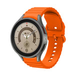 波浪點狀純色扣環矽膠錶帶，適用於 Samsung Galaxy Watch 5 / 5 Pro，Samsung Galaxy Watch 4