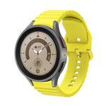 波浪點狀純色扣環矽膠錶帶，適用於 Samsung Galaxy Watch 5 / 5 Pro，Samsung Galaxy Watch 4