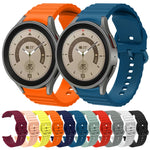 波浪點狀純色扣環矽膠錶帶，適用於 Samsung Galaxy Watch 5 / 5 Pro，Samsung Galaxy Watch 4